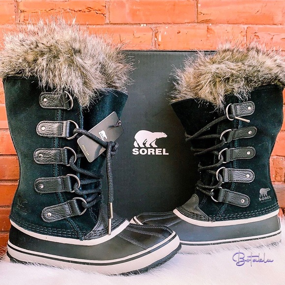 SOREL NEW! Joan of Arctic Waterproof Fur Cuff Tall Lace Up Winter Snow Boots - Picture 4 of 16